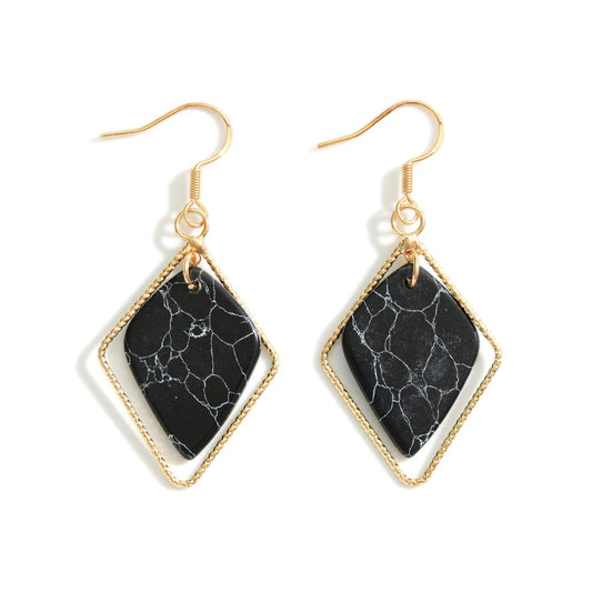 Amonna's Metal Drop Earrings