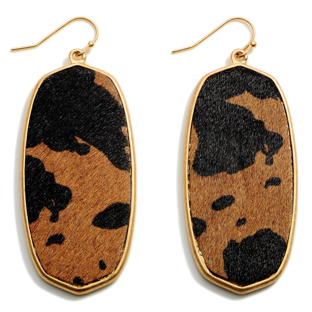 Tell Tale Cow Print Earrings